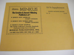Minkus 1978 UN Singles Stamp Album Supplement 23 United Nations