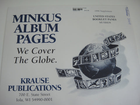Minkus 1998 All American Part 4 Booklet Panes Supplement United States MUSBK98