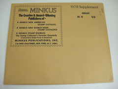 Minkus 1978 Germany Stamp Album Supplement 20 NOS