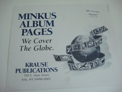 Minkus 1998 Ecuador Stamp Album Supplement MEC98 NOS
