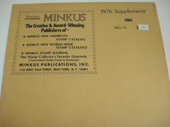 Minkus 1976 China (Taiwan) Stamp Album Supplement 15 New Old Stock