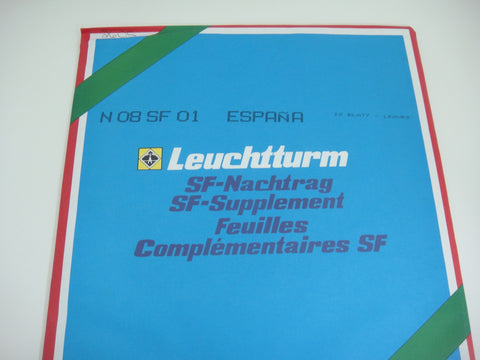 Lighthouse 2001 Spain Hingeless Stamp Album Supplement N08SF01