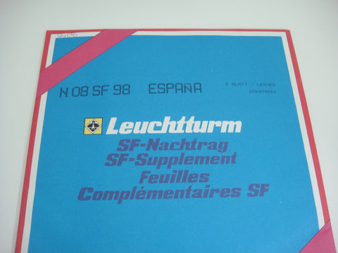 Lighthouse 1998 Spain Hingeless Stamp Album Supplement N08SF98