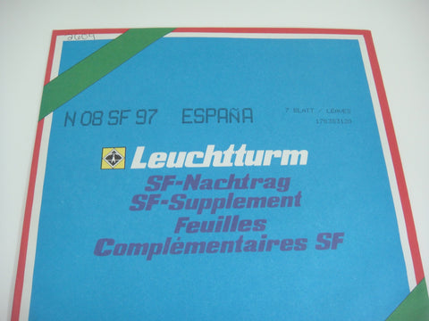 Lighthouse 1997 Spain Hingeless Stamp Album Supplement N08SF97