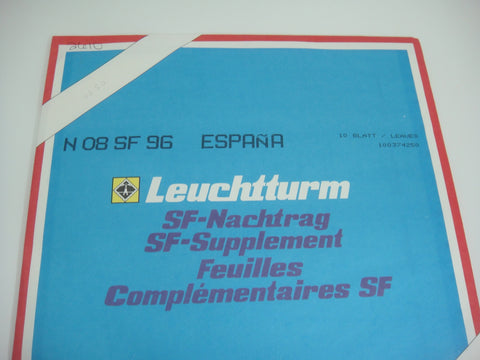 Lighthouse 1996 Spain Hingeless Stamp Album Supplement N08SF96