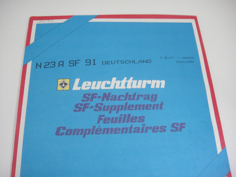 Lighthouse 1991 Germany Hingeless Stamp Album Supplement N23ASF91