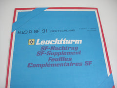 Lighthouse 1991 Germany Hingeless Stamp Album Supplement N23ASF91