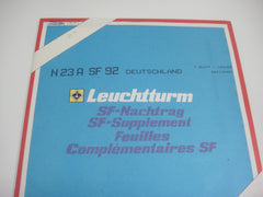 Lighthouse 1992 Germany Hingeless Stamp Album Supplement N23ASF92
