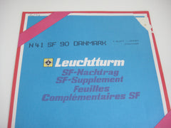 Lighthouse 1990 Denmark Hingeless Stamp Album Supplement N41SF90