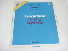 Lighthouse 1979 Denmark Stamp Album Supplement N4179 NOS