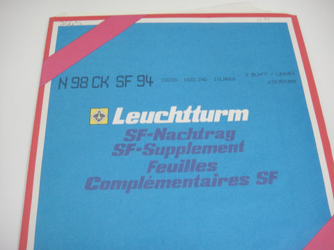 Lighthouse 1994 Cocos Keeling Islands Hingeless Stamp Supplement N98CKSF94