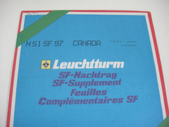 Lighthouse 1997 Canada Hingeless Stamp Album Supplement N51SF97