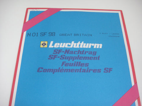 Lighthouse 1998 Great Britain Hingeless Stamp Album Supplement N01SF98