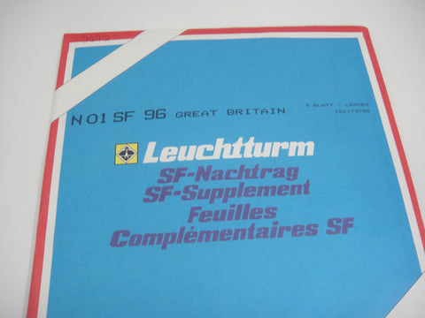 Lighthouse 1996 Great Britain Hingeless Stamp Album Supplement N01SF96