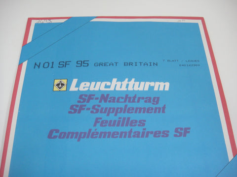 Lighthouse 1995 Great Britain Hingeless Stamp Album Supplement N01SF95