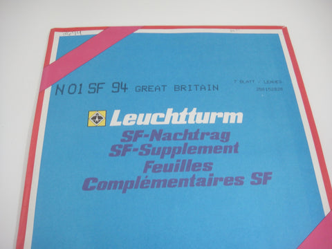 Lighthouse 1994 Great Britain Hingeless Stamp Album Supplement N01SF94