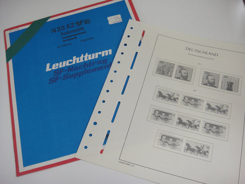 Lighthouse 1985 Federal Republic of Germany Hingeless Stamp Supplement N23AZSF85