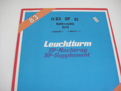 Lighthouse 1983 Berlin Hingeless Stamp Album Supplement N23SF83