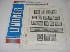 Lindner 2001 Belgium Hingeless Stamp Album Supplement 127/98