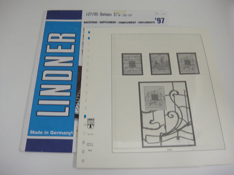 Lindner 1997 Belgium Hingeless Stamp Album Supplement 127/90