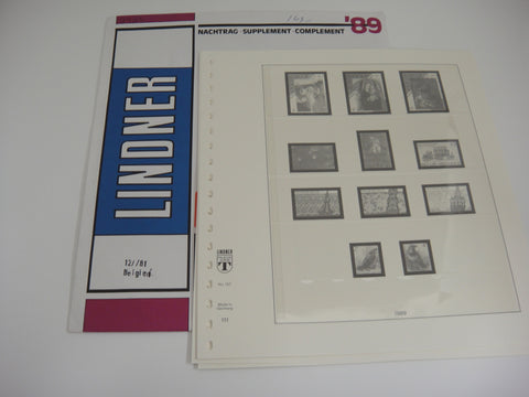 Lindner 1989 Belgium Hingeless Stamp Album Supplement 127/81