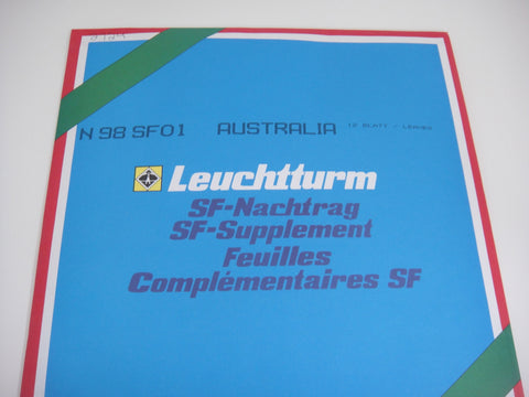 Lighthouse 2001 Australia Hingeless Stamp Album Supplement N98SF01