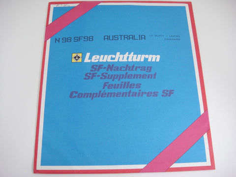 Lighthouse 1998 Australia Hingeless Stamp Album Supplement N98SF98