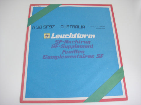 Lighthouse 1997 Australia Hingeless Stamp Album Supplement N98SF97