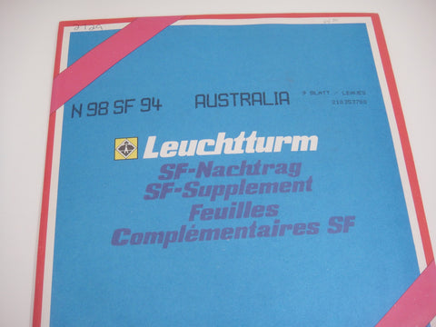Lighthouse 1994 Australia Hingelss Stamp Album Supplement N98SF94