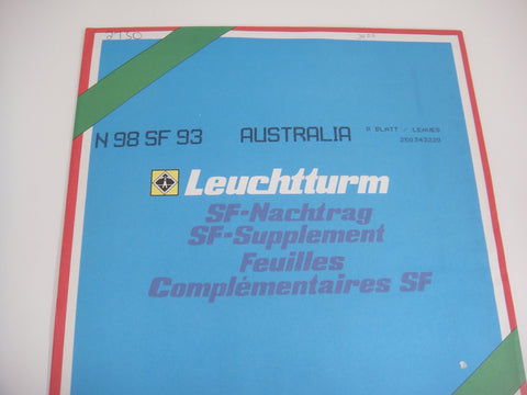 Lighthouse 1993 Australia Hingeless Stamp Album Supplement N98SF93