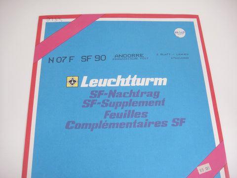 Lighthouse 1990 Andorra Hingeless Stamp Album Supplement N07FSF90