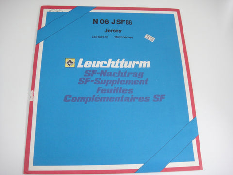Lighthouse 1986 Jersey Hingeless Stamp Album Supplement N06JSF86