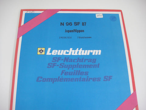 Lighthouse 1987 Japan Hingeless Stamp Album Supplement N96SF87