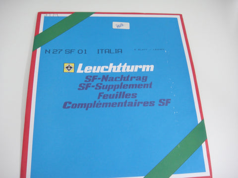 Lighthouse 2001 Italy Hingeless Stamp Album Supplement N27SF01