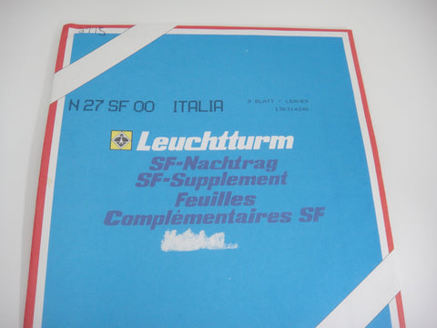 Lighthouse 2000 Italy Hingeless Stamp Album Supplement N27SF00
