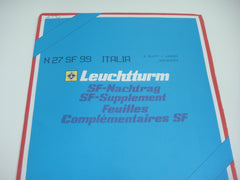 Lighthouse 1999 Italy Hingeless Stamp Album Supplement N27SF99