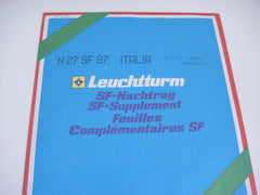 Lighthouse 1997 Italy Hingeless Stamp Album Supplement N27SF97