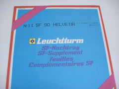 Lighthouse 1990 Switzerland Hingeless Stamp Album Supplement N11SF90