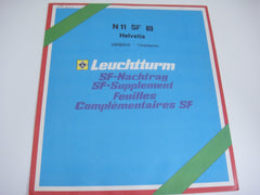 Lighthouse 1989 Switzerland Hingeless Stamp Album Supplement N11SF89