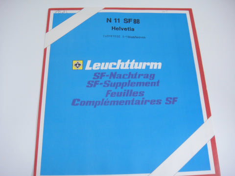 Lighthouse 1988 Switzerland Hingeless Stamp Album Supplement N11SF88