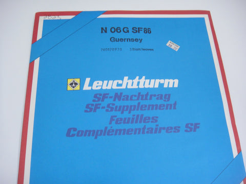 Lighthouse 1986 Guernsey Hingeless Stamp Album Supplement N06GSF86