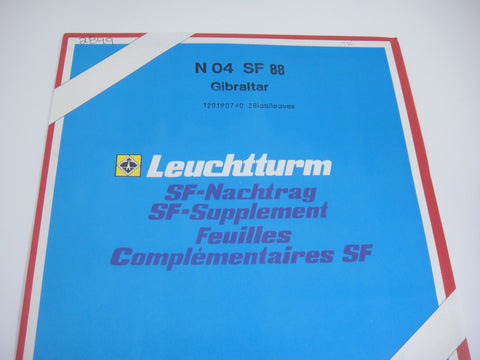 Lighthouse 1988 Gibraltar Hingeless Stamp Album Supplement N04SF88