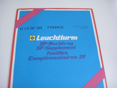 Lighthouse 1998 France Hingeless Stamp Album Supplement N15SF98