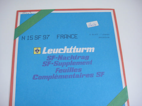 Lighthouse 1997 France Hingeless Stamp Album Supplement N15SF97