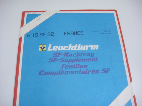 Lighthouse 1992 France Hingeless Stamp Album Supplement N15SF92