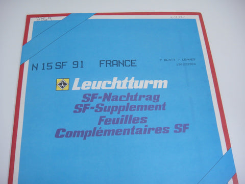 Lighthouse 1991 France Hingeless Stamp Album Supplement N15SF91