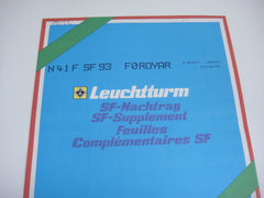 Lighthouse 1993 Faroe Islands Hingeless Stamp Album Supplement N41FSF93