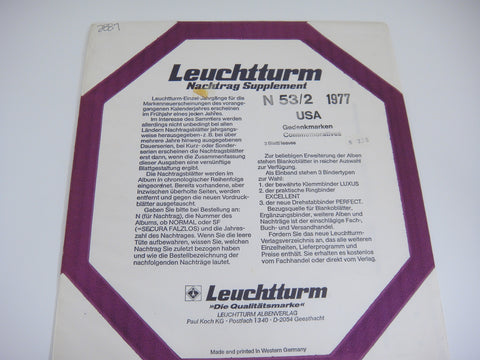 Lighthouse 1977 United States Commemoratives Stamp Supplement N53/21977 NOS