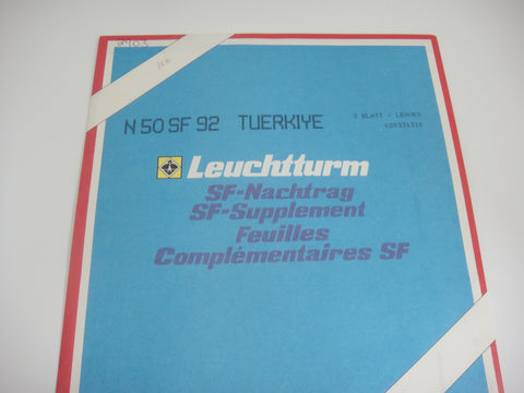 Lighthouse 1992 Turkey Hingeless Stamp Album Supplement N50SF92