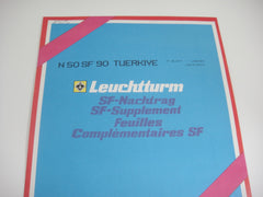 Lighthouse 1990 Turkey Hingeless Stamp Album Supplement N50SF90